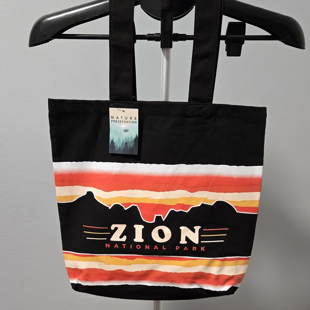 Zion National Park Tote Bag H3 Sportgear Reusable Canvas Tote 14" NWT Nature